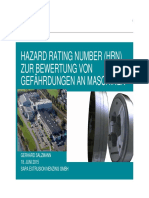 Hazard Rating Number (HRN) Zur Bewertung Von Gefährdungen An Maschinen Gerhard Salzmann 18. Juni 2015 Sapa Extrusion Nenzing GMBH