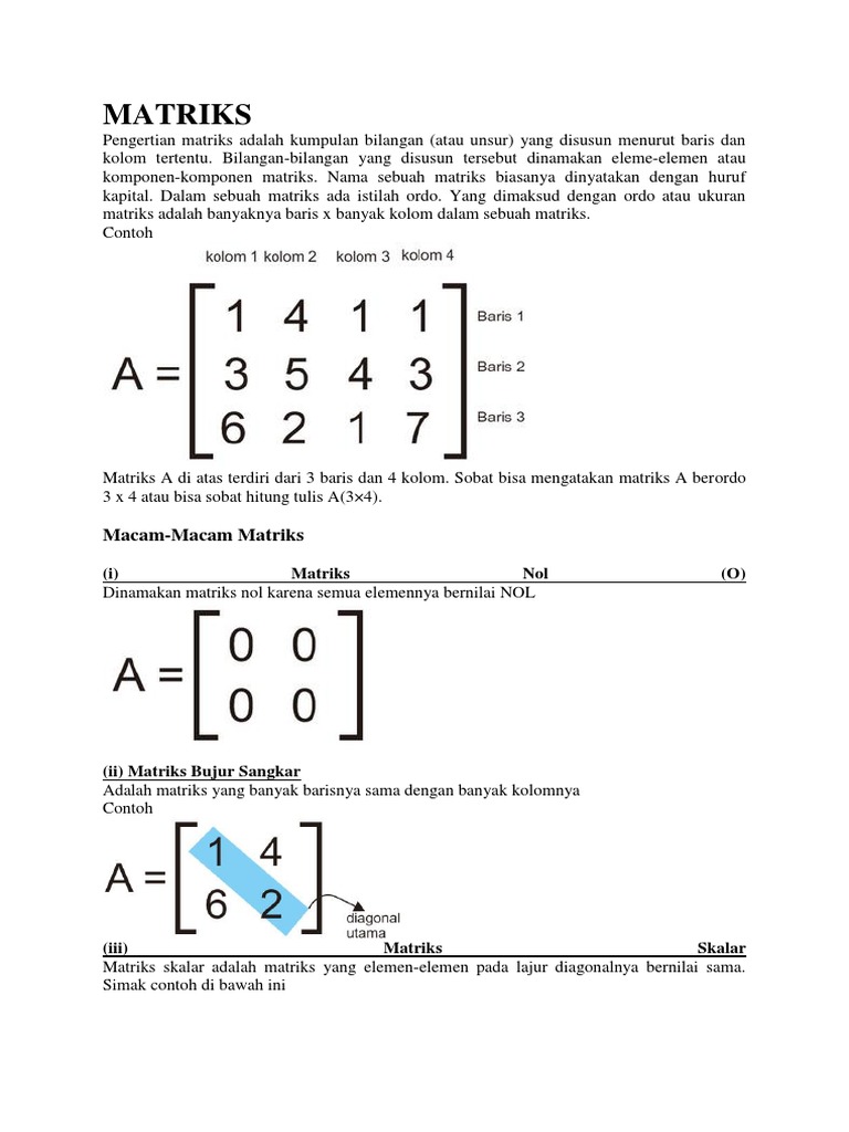 Contoh Soal Penerapan Matriks Dalam Sistem Persamaan Linier