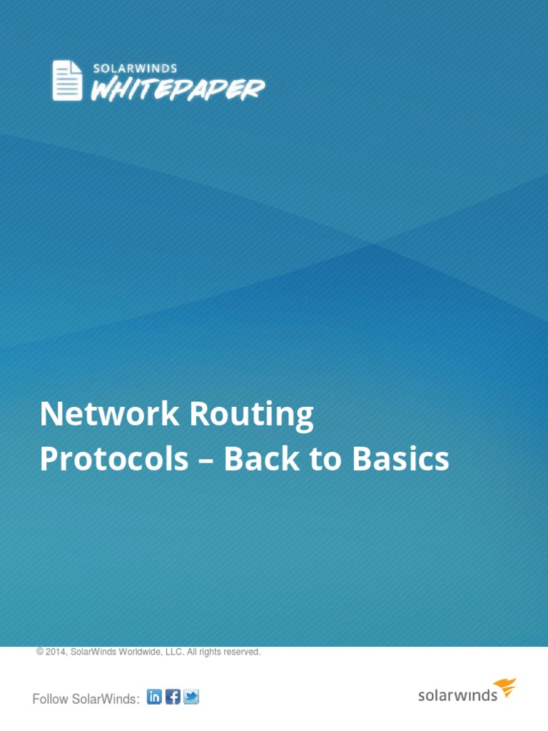Network Routing Protocols Back To Basics SS | PDF | Routing ...