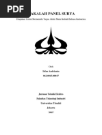 Download Makalah Panel Surya Tugas Akhir Semester Bahasa Indonesia by irfan andrianto27 SN366796490 doc pdf