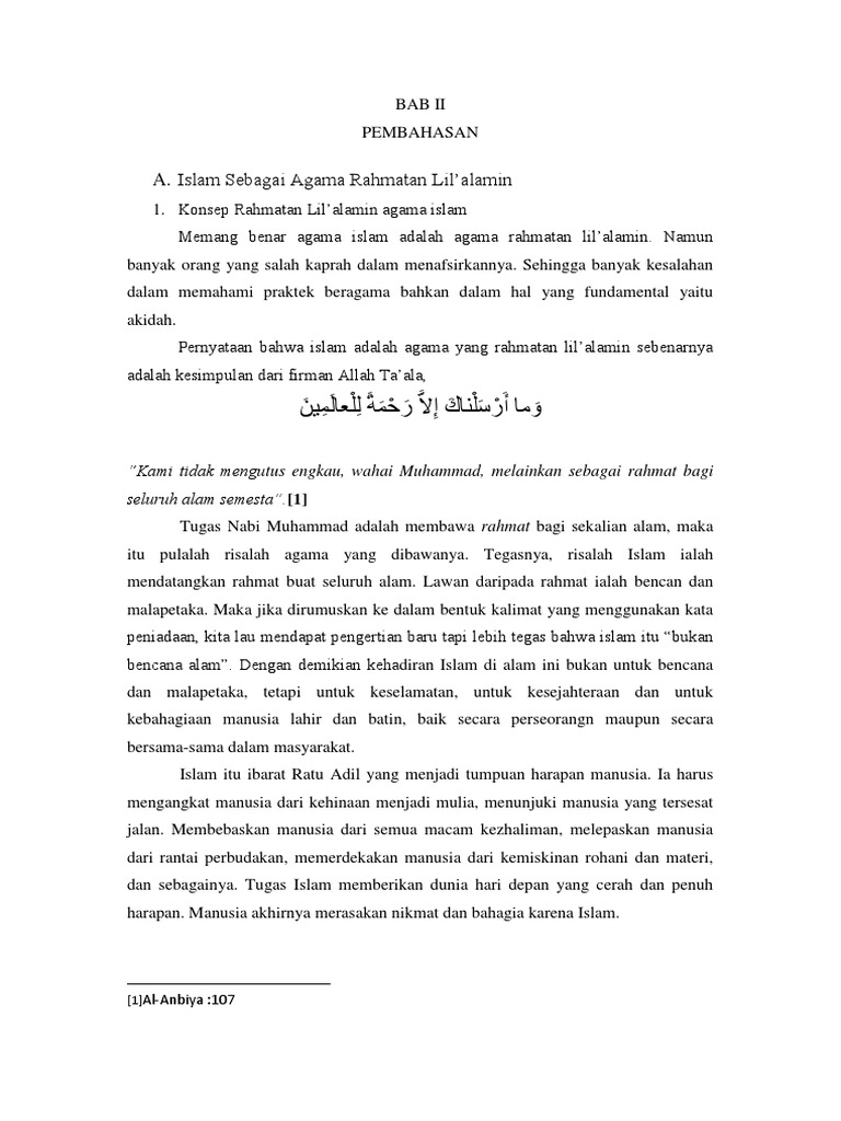 Islam Sebagai Agama Rahmatan Lil Alamin Pdf