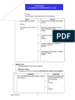 Algebraic Expressions