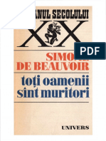 Simone de Beauvoir - Toți Oamenii Sînt Muritori