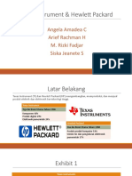 Texas Instrument & Hewlett Packard: Angela Amadea C Arief Rachman H M. Rizki Fadjar Siska Jeanete S