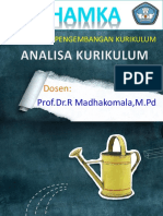 Analisis Kurikulum