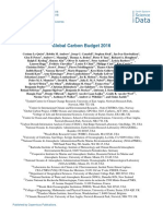 Global Carbon Budget 2016