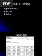 Bad DB Design: Duplicate of Data Updating Deleting