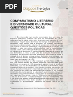 Comparatismo Literário e Diversidade Cultural- Questões Políticas