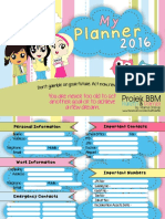 My Planner Versi Mama Chekgu by Projek Bbm Harith & Damia