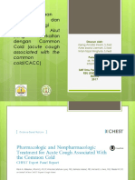 Penatalaksanaan Farmakologi dan Nonfarmakologi pada Batuk Akut yang Berkaitan dengan Common Cold (CACC