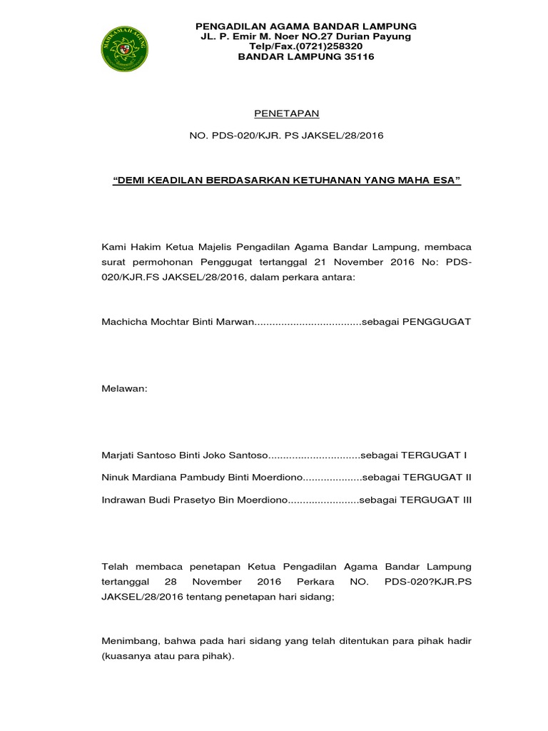 Contoh Surat Permohonan Fasilitasi Mediasi Penal - IMAGESEE