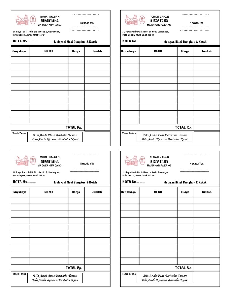 Rumah Makan  PDF