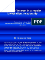 Conflict of Interest in A Regular Lawyer-Client Relationship