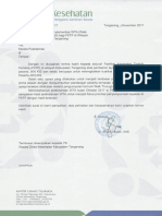 Feedback Implementasi WTA Bagi FKTP Di Wilayah Kabupaten Tangerang - Puskesmas