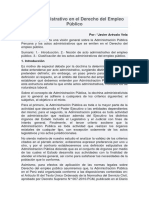 Acto Administrativo en El Derecho Del Empleo Público