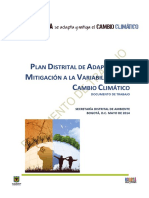 Documento de Trabajo Plan Distrital Adaptacion Cambio Climatico