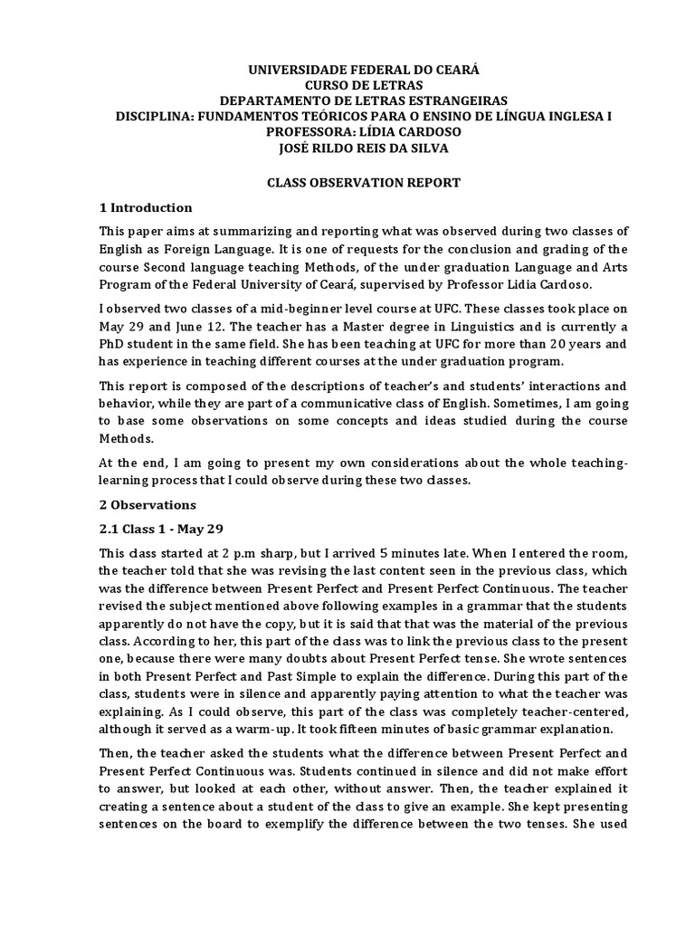 How to write an observation essay image