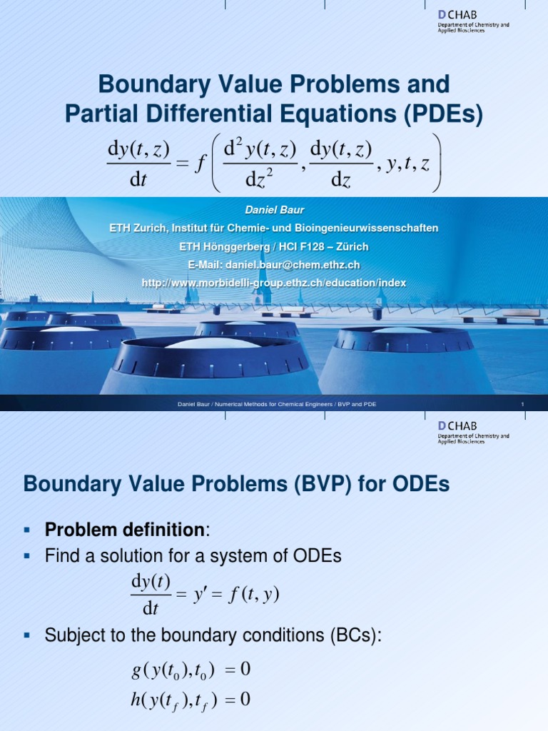 Bvp And Pde Pdf Partial Differential Equation Ordinary Differential Equation