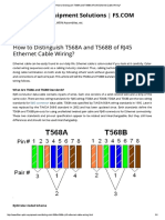 How To Distinguish T568A and T568B of RJ45 Ethernet Cable Wiring