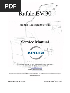 Apelem Rafale EV 30 - X-Ray - Service Manual (1)