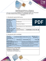 Guía de Actividades y Rubrica de Evaluación - Paso 12 - Presentar en Video Informe Del Proyecto y Actividades Del Curso