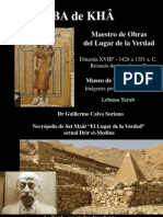 La Tumba de Kha - Maestro de Obras Del "Lugar de La Verdad" - Antiguo Egipto