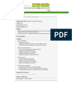 Gestão administrativa aplicações