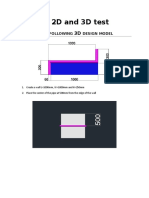 Autocad 2D and 3D Test