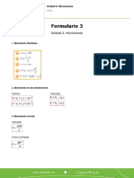 Física. Unidad 3. Movimiento. Formulario Semana 3