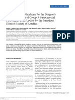 Executive Summary - Clinical Practice Guideline For The Diagnosis and Management of Group A Streptococcal Pharyngitis - 2012 Update by The Infectious Diseases Society of America