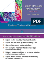 Human Resource Management: Employee Testing and Selection