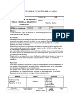 Practica Tabla Periodica, Propiedades Fisicas y Quimicas