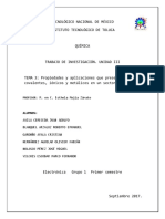 Propiedades y aplicaciones que presentan enlaces covalentes, iónicos y metálicos en un sector industrial.