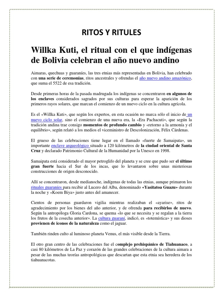 Descubre los Mysteriosos Rituales Espirituales de Bolivia