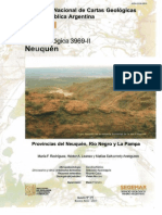 Carta geológica de la Hoja 3969-11 Neuquén