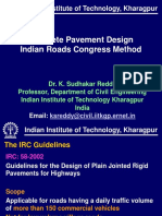 IIT Kharagpur Concrete Pavement Design IRC Method