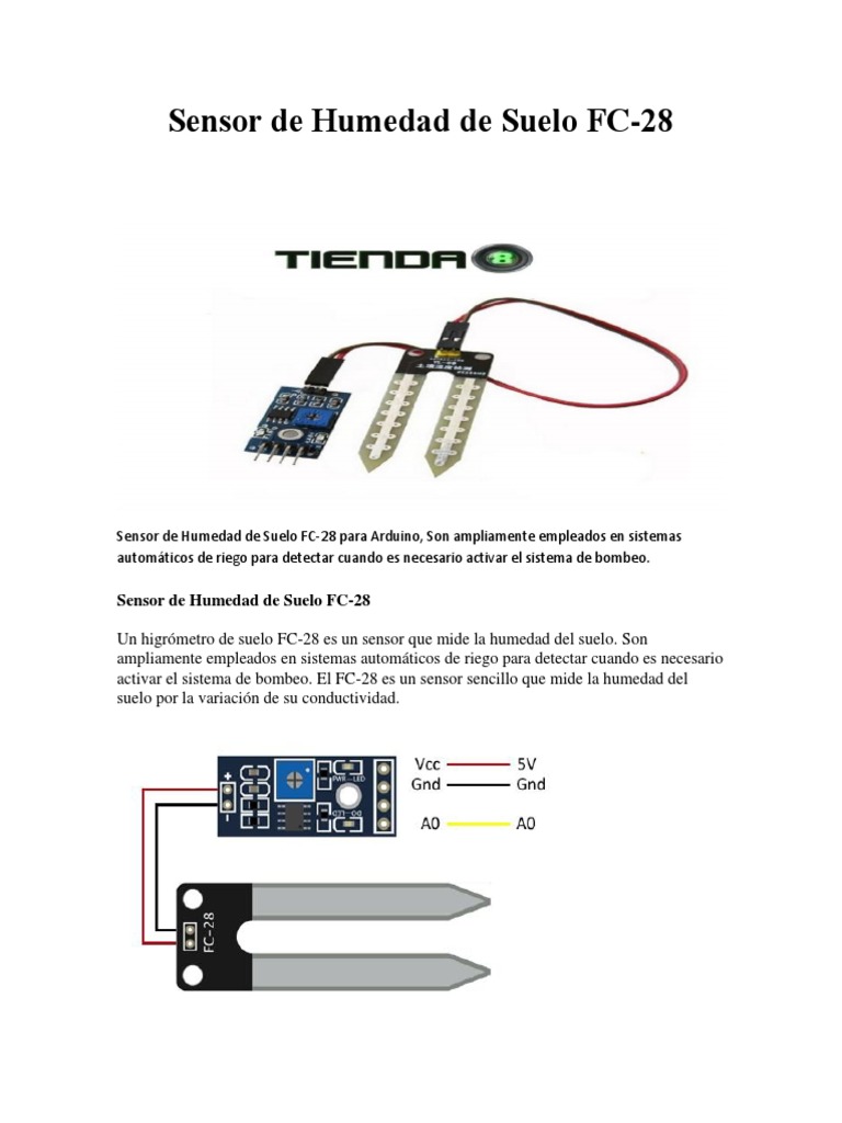 SENSOR DE HUMEDAD DE SUELO FC-28