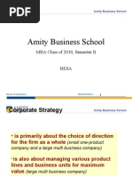 Amity Business School: MBA Class of 2010, Semester II