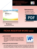 Fircha Insertar Word 2010