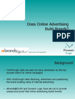Does Online Advertising Build Brands?