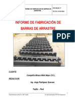 Inf. Fabricacion Barras de Arrastre