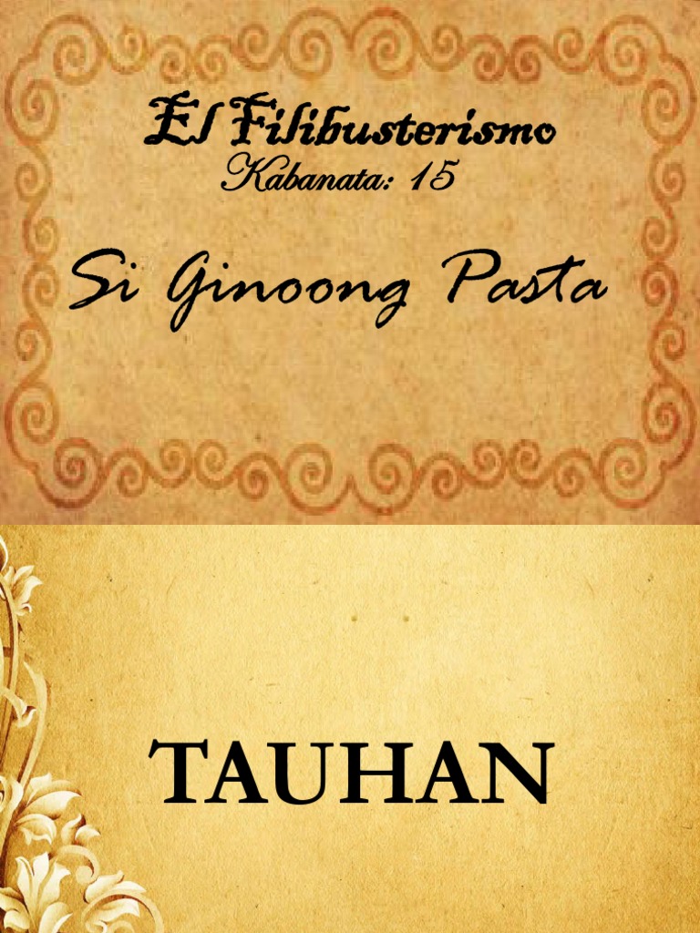 El Filibusterismo Kabanata 15and16