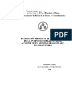 Estimación Mediante Teledetección de La Evapotranspiracion