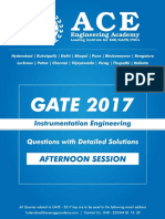 Instrumentation GATE 2017 Paper INST