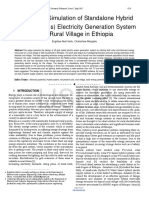 Design and Simulation of Standalone Hybrid Solar Biomass Electricity Generation System For A Rural Village in Ethiopia
