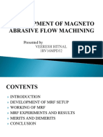 Development of Magneto Rheological Finishing(Mrf) Process