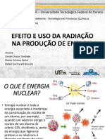 Efeitos e Uso Da Radiação Na Produção de Energia