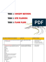 Task 1: Task 2: Task 3:: Concept Refining Site Planning Floor Plans