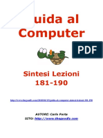 Guida al Computer - Sintesi Lezioni 181-190