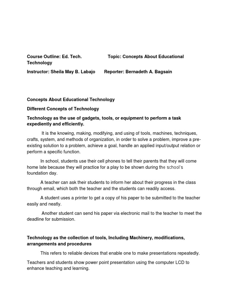 Concepts Of Educational Technology Pdf Educational Technology